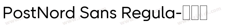 PostNord Sans Regula字体转换